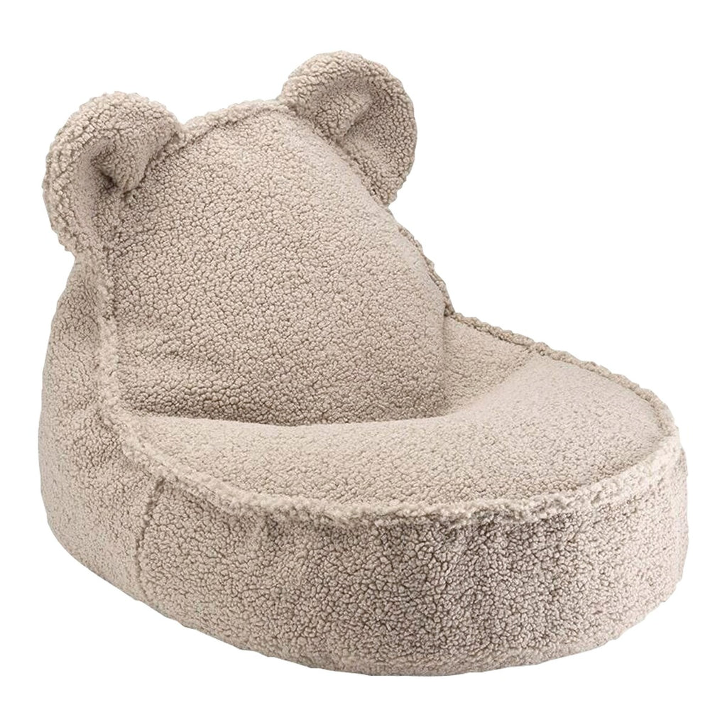 Sakkosekk bamse i teddystoff 60x70x42 cm fra 3 år - wigiwama