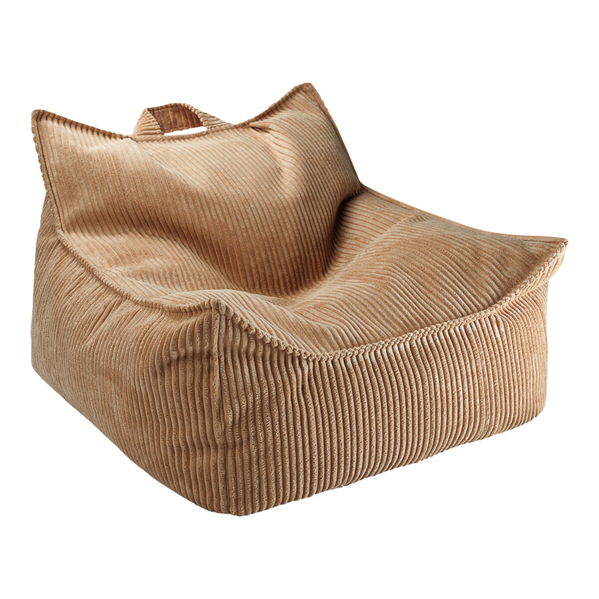 Sakkosekk i kordfløyel resirkulert polyester 70x80x50 cm - wigiwama
