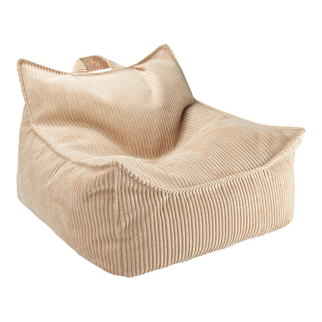 Sakkosekk i kordfløyel resirkulert polyester 70x80x50 cm - wigiwama
