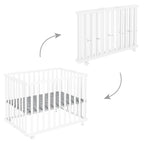 Sammenleggbar lekegrind Little Stars 74x100 cm helhetsbilde