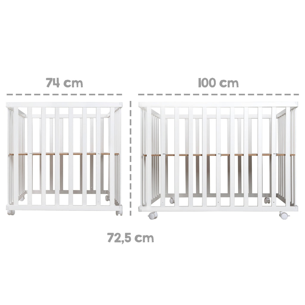 Sammenleggbar lekegrind Little Stars 74x100 cm sammenfoldet