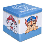 Barnevennlig motiv på sammenleggbar sitte- og oppbevaringsboks Paw Patrol