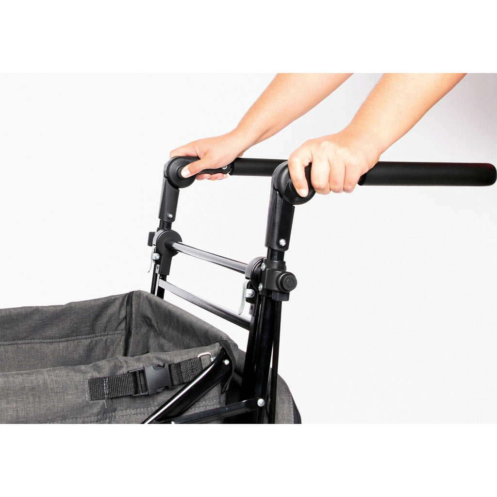 Sammenleggbar trekkvogn AddPlus med brems 120x56 cm montert på tur