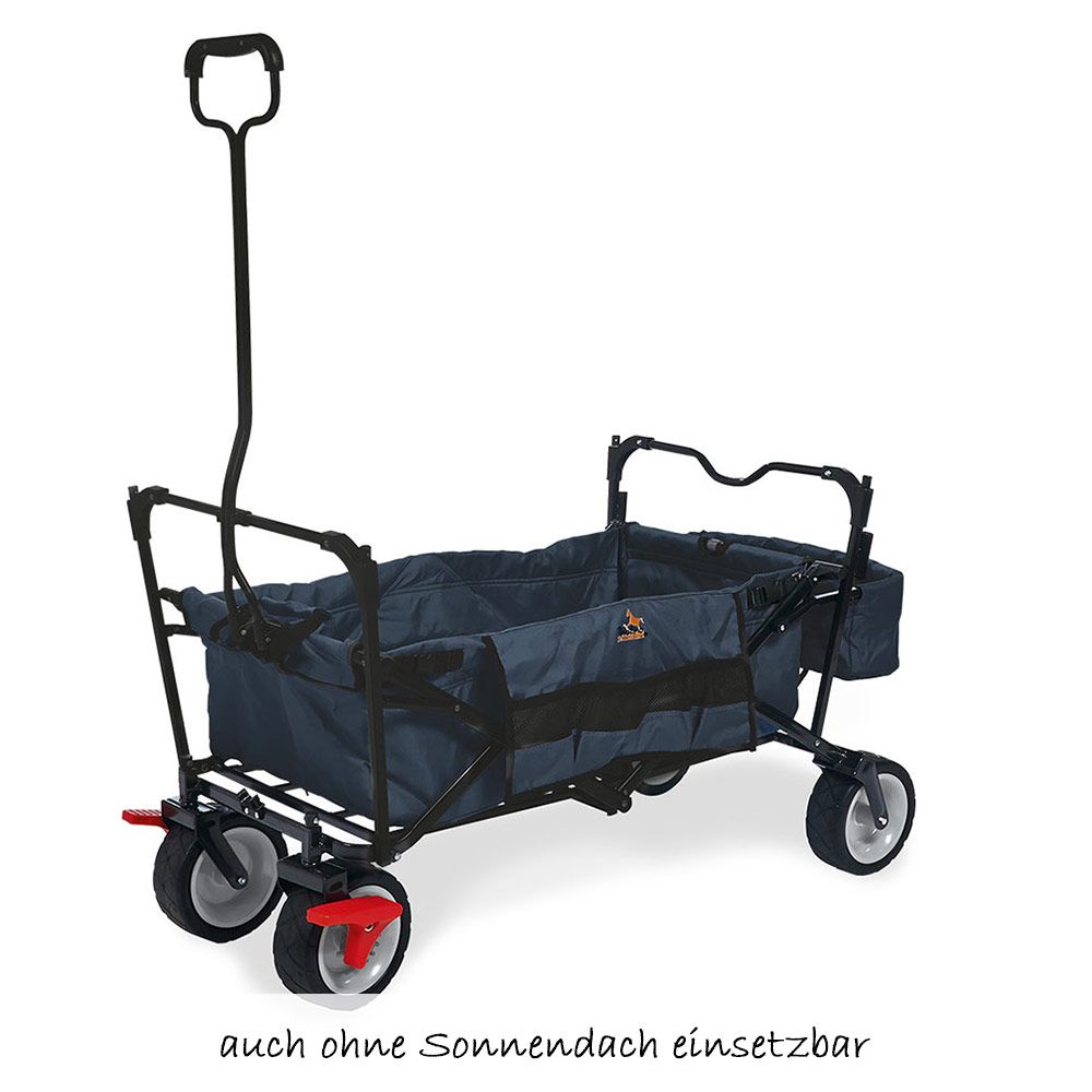 Sammenleggbar trekkvogn Paxi dlx Comfort med brems bakside