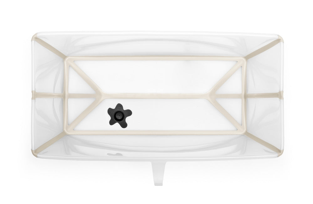 Sammenleggbart badekar Flexi Bath Sandy Beige montert
