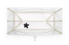 Sammenleggbart badekar Flexi Bath Sandy Beige montert