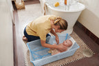 Detalj av sammenleggbart badekar Flexi Bath XL Ocean Blue - Stokke