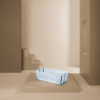 Montert sammenleggbart badekar Flexi Bath XL Ocean Blue - Stokke