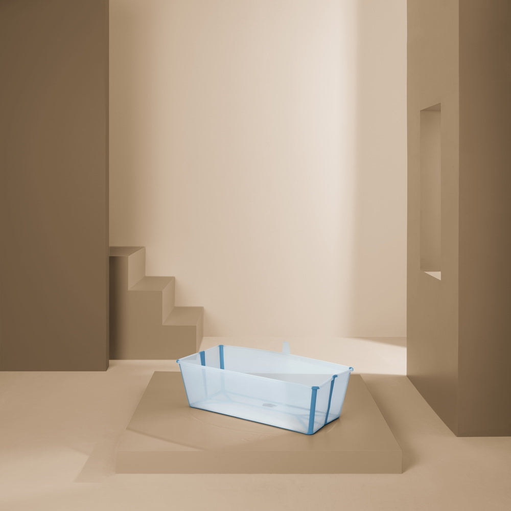 Montert sammenleggbart badekar Flexi Bath XL Ocean Blue - Stokke