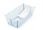 Sammenleggbart badekar Flexi Bath XL Ocean Blue - Stokke foldet sammen