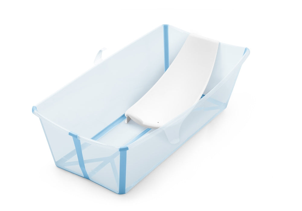 Sammenleggbart badekar Flexi Bath XL Ocean Blue - Stokke foldet sammen