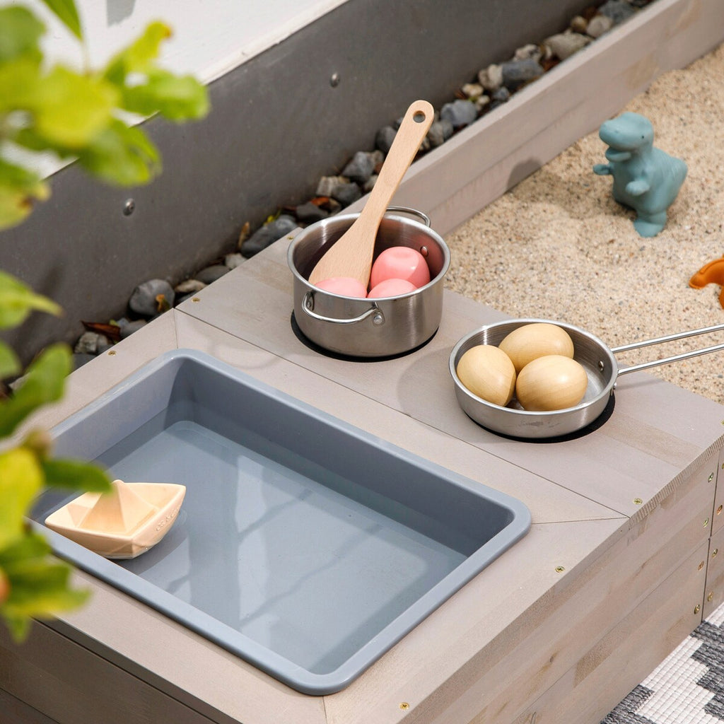 Sandkasse Flexy-Style med 2 elementer i sypresstre - MUDDY BUDDY