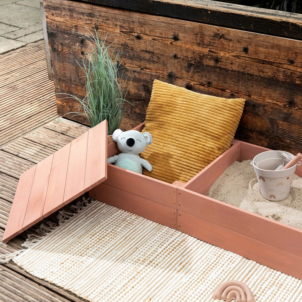 Sandkasse Space Saver i sypresstre, sitthøyde 20 cm - MUDDY BUDDY