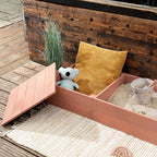 Sandkasse Space Saver i sypresstre, sitthøyde 20 cm - MUDDY BUDDY