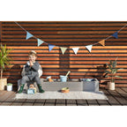 Sandkasse Space Saver i sypresstre, sitthøyde 20 cm bakside