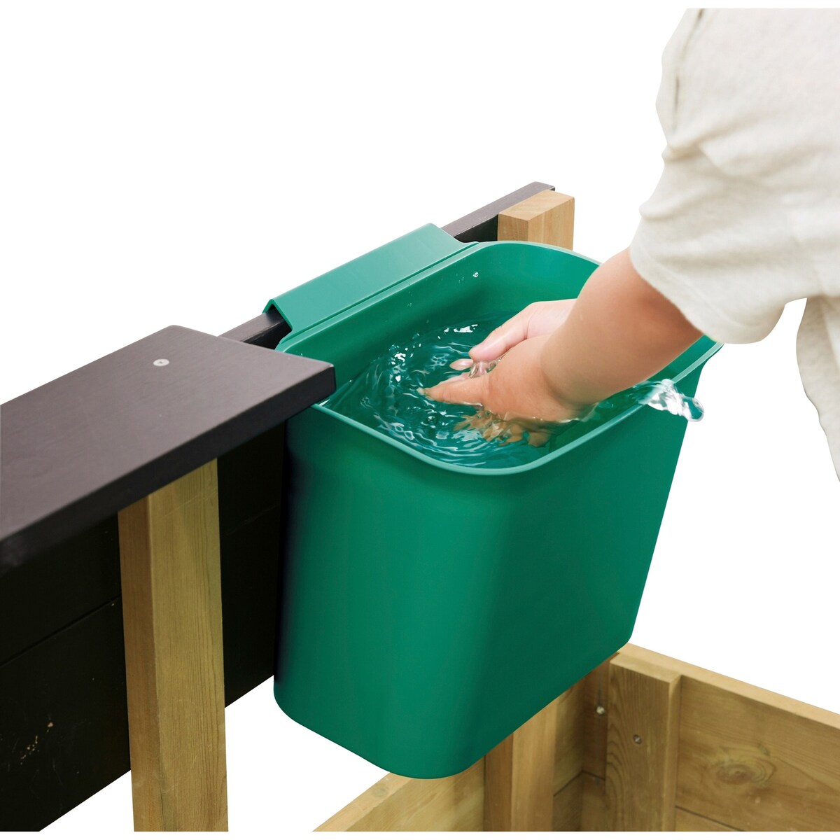 Sandkassesett All-in-One sett fra siden
