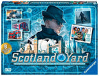 Scotland Yard brettspill forfra med spillbrett og figurer