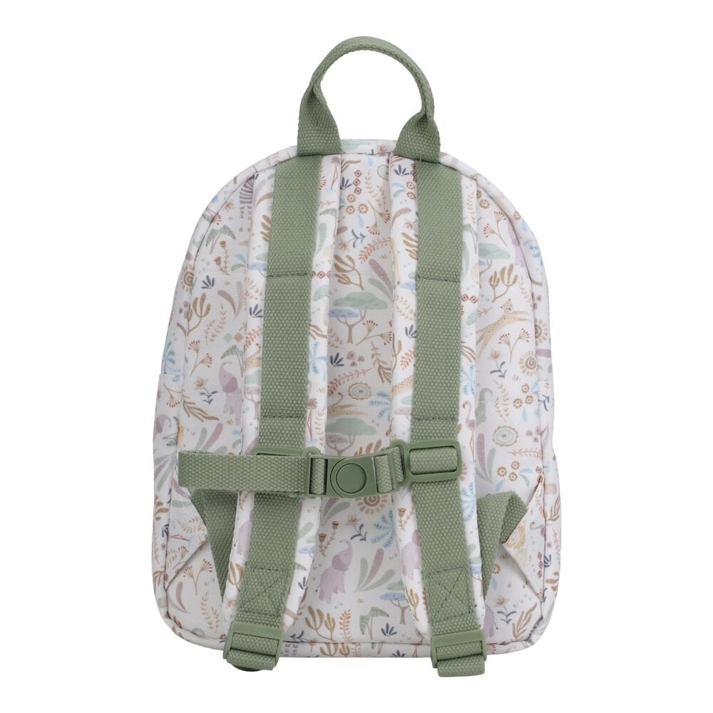 Detalj av stoff og elastiske stropper i Sekk polyester Safari Friends - Little Dutch