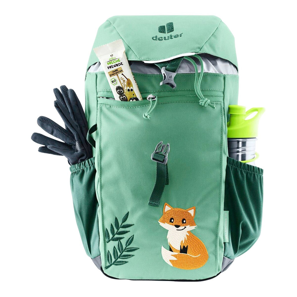 Glidelåslomme på Sekkeryggsekk Waldfuchs 10 l med sittematte og regncover