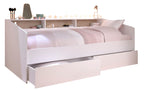 Seng med oppbevaring "Sleep 4" hvit 90x200 cm bakside
