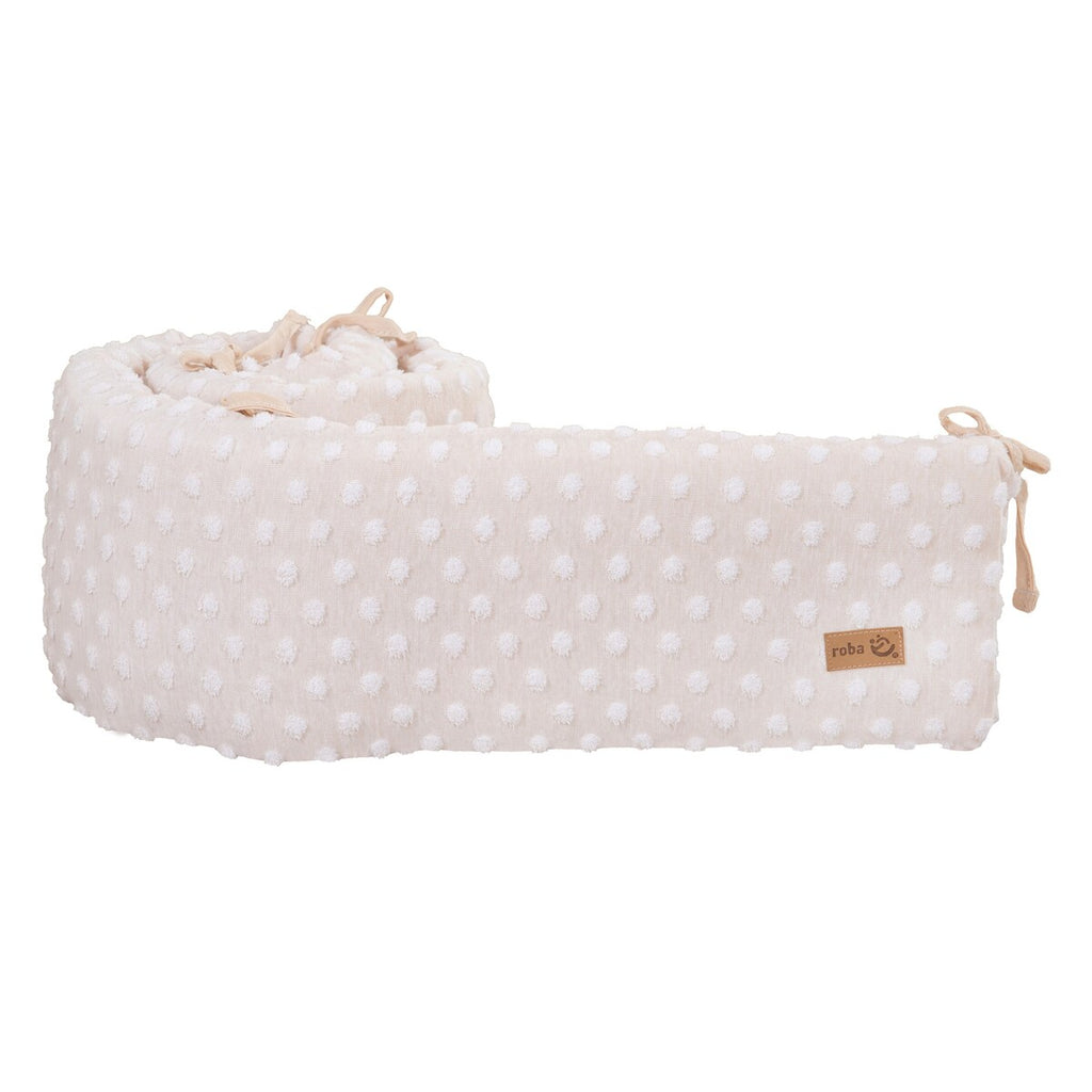 Sengebeskytter for babyseng 60x120 70x140 cm økologisk bomull baksiden