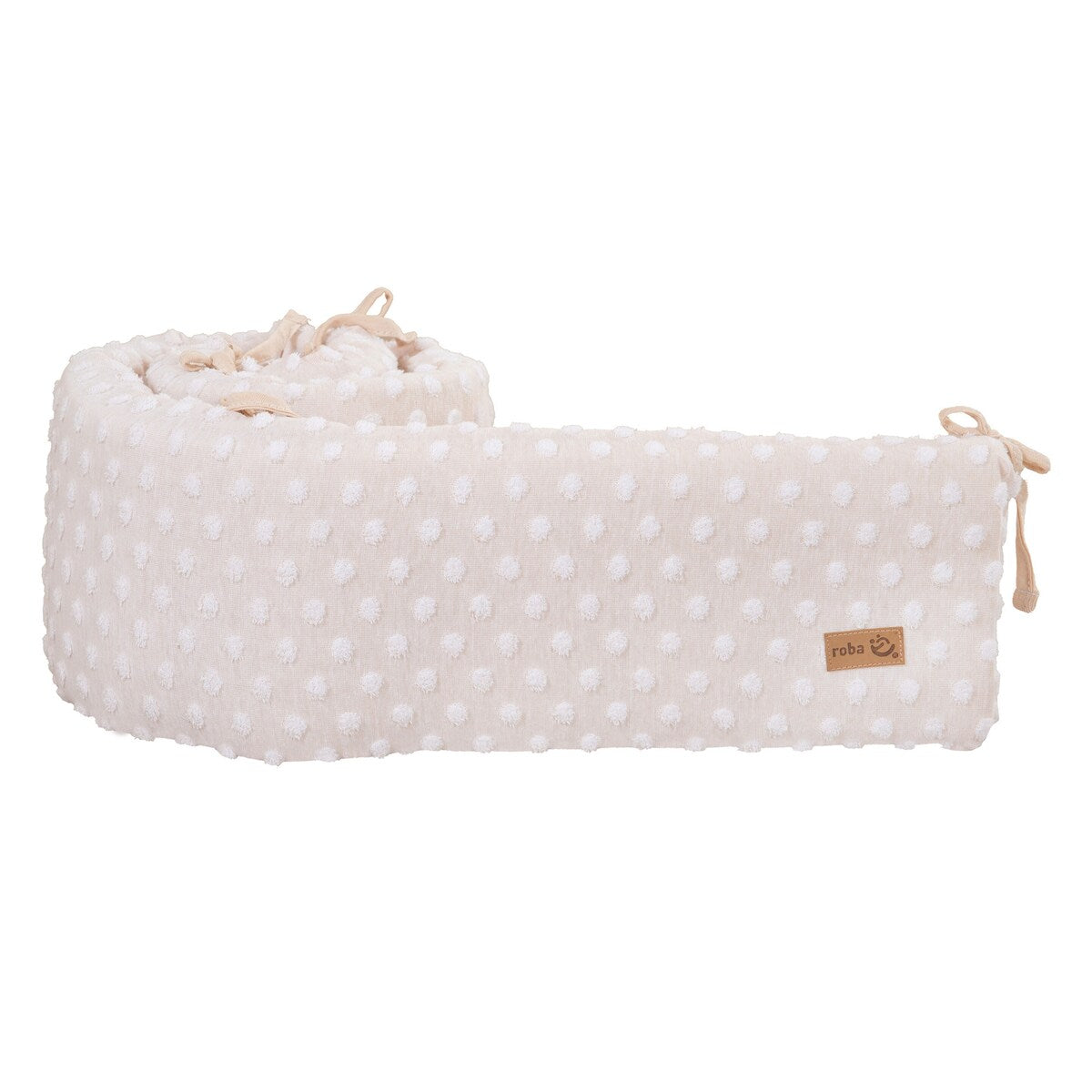 Sengebeskytter for babyseng 60x120 70x140 cm økologisk bomull baksiden