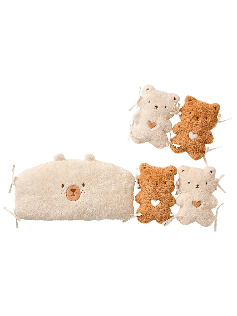 Festebånd på sengebeskyttelse for babyseng og lekegrind 180x30 cm teddyfleece
