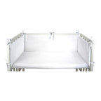 Sengebeskytter for bedside-seng bomull 26x170 cm bakside