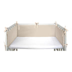 Montert sengebeskytter for bedside-seng bomull 26x170 cm