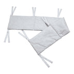 Nærbilde av stoff og fyll i sengebeskytter for bedside-seng bomull 26x170 cm