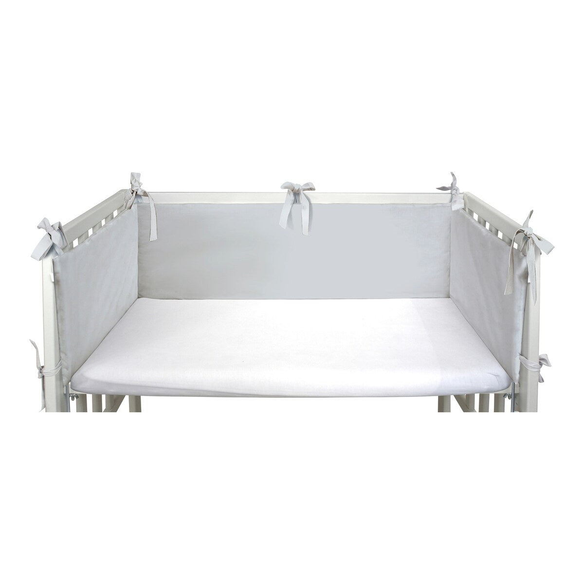 Sengebeskytter for bedside-seng bomull 26x170 cm med bindebånd