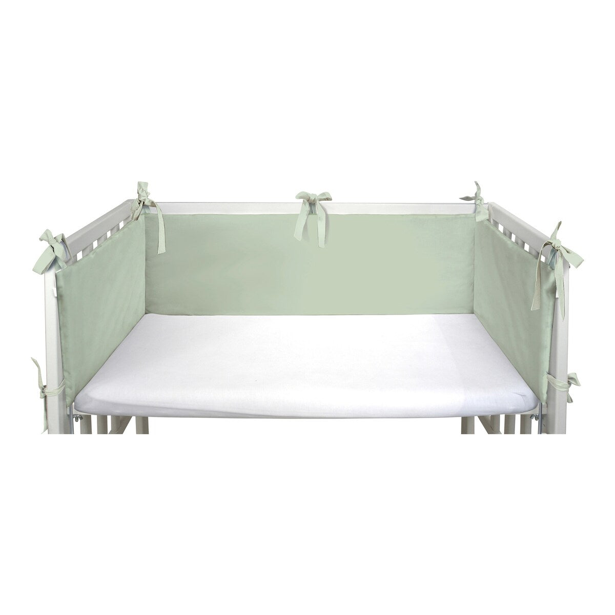 Sengebeskytter for bedside-seng bomull 26x170 cm sammenlagt