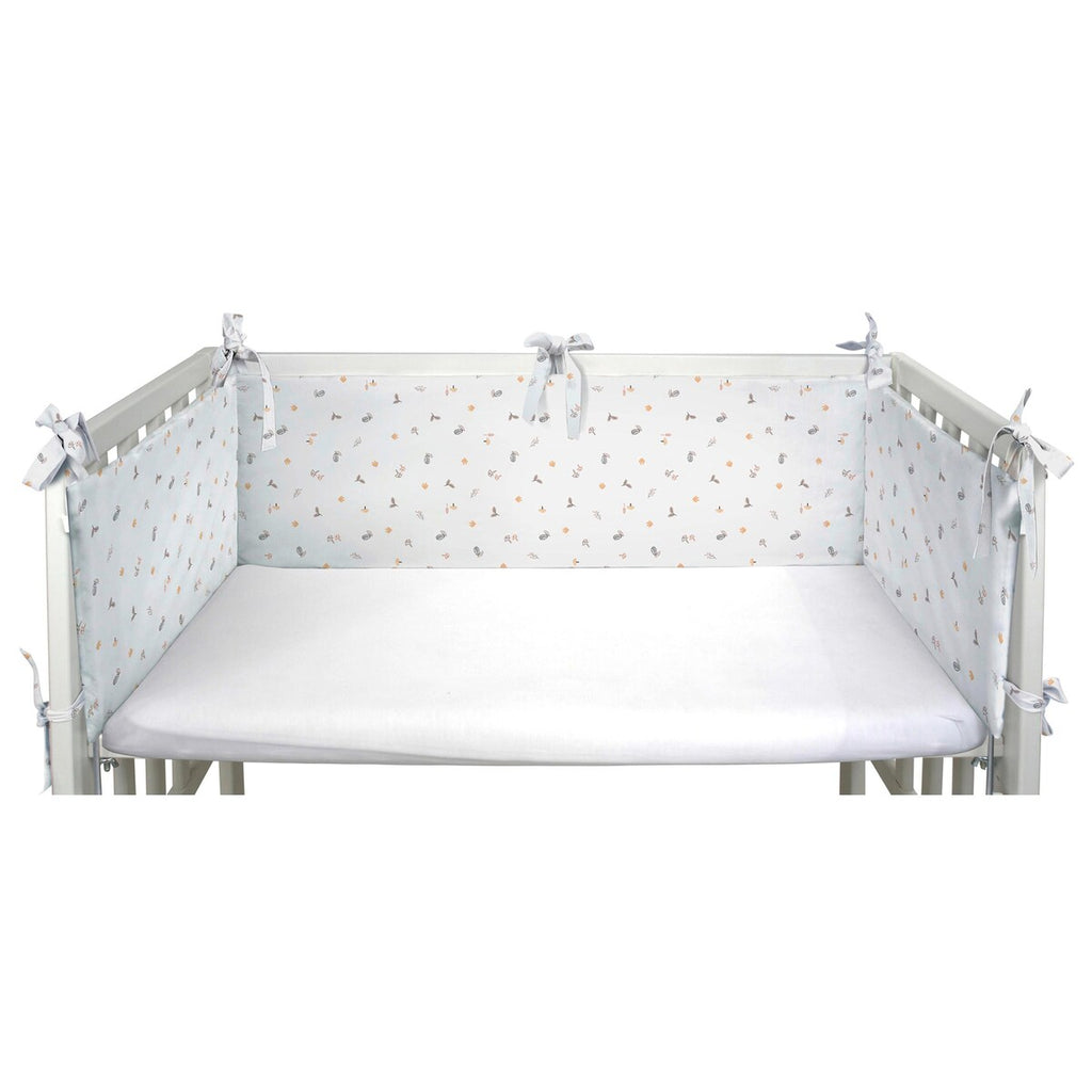 Detalj av sengebeskytter for bedside-seng skogvenner 26 x 166 cm