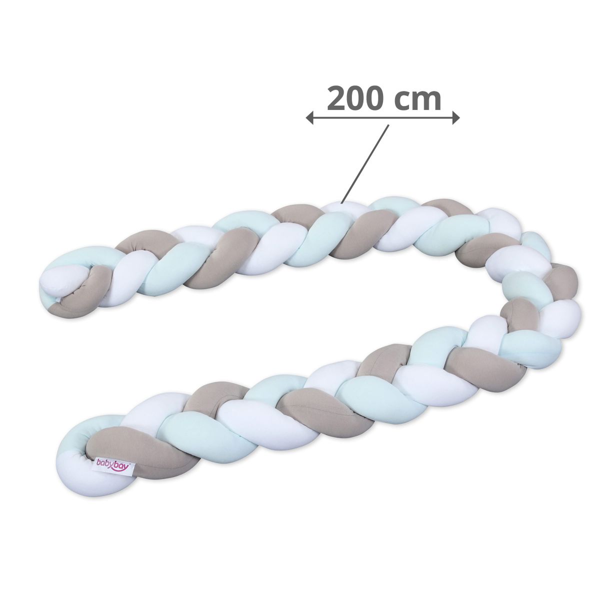 Sengebeskytter 200 cm babybay i detalj