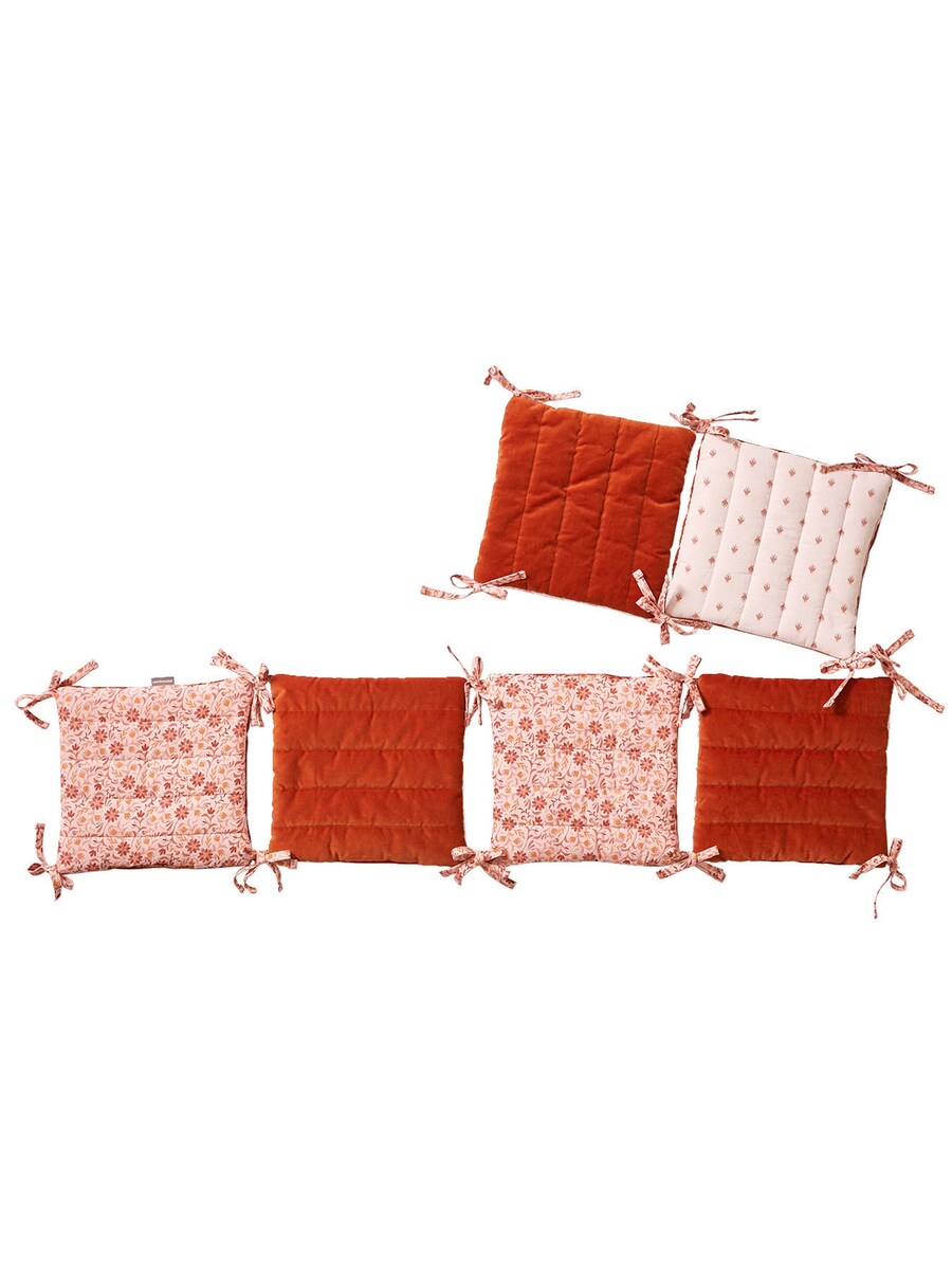 Sengebeskytter og lekegrindputer HIPPIE VINTAGE 6 stk for babyens seng