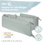 Sengebeskytter for babyseng 60x120 / 70x140 cm Lil Planet - roba med festebånd