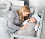 Sengebeskytter for babyseng 60x120 / 70x140 cm Lil Planet - roba detalj av søm