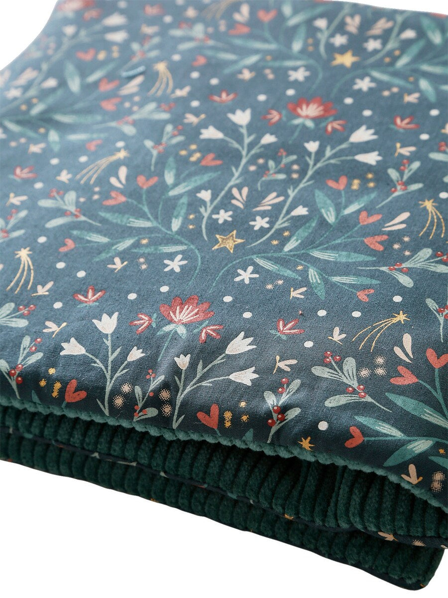 Montert Sengebeskytter MAGIC FOREST musselin og bomull OEKO-TEX i babybett