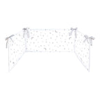 Sengebeskytter måne og stjerner bomull 34x180 cm - BORNINO HOME