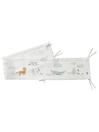 Sengebeskytter mesh med dyremotiv 180x30 cm forfra med dyremotiver