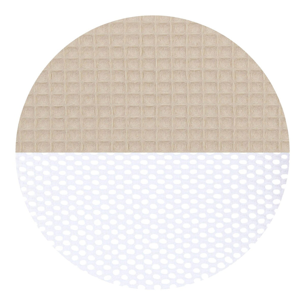 Sengebeskytter mesh-vaffelpiqué 168 x 24 cm bomull bakside
