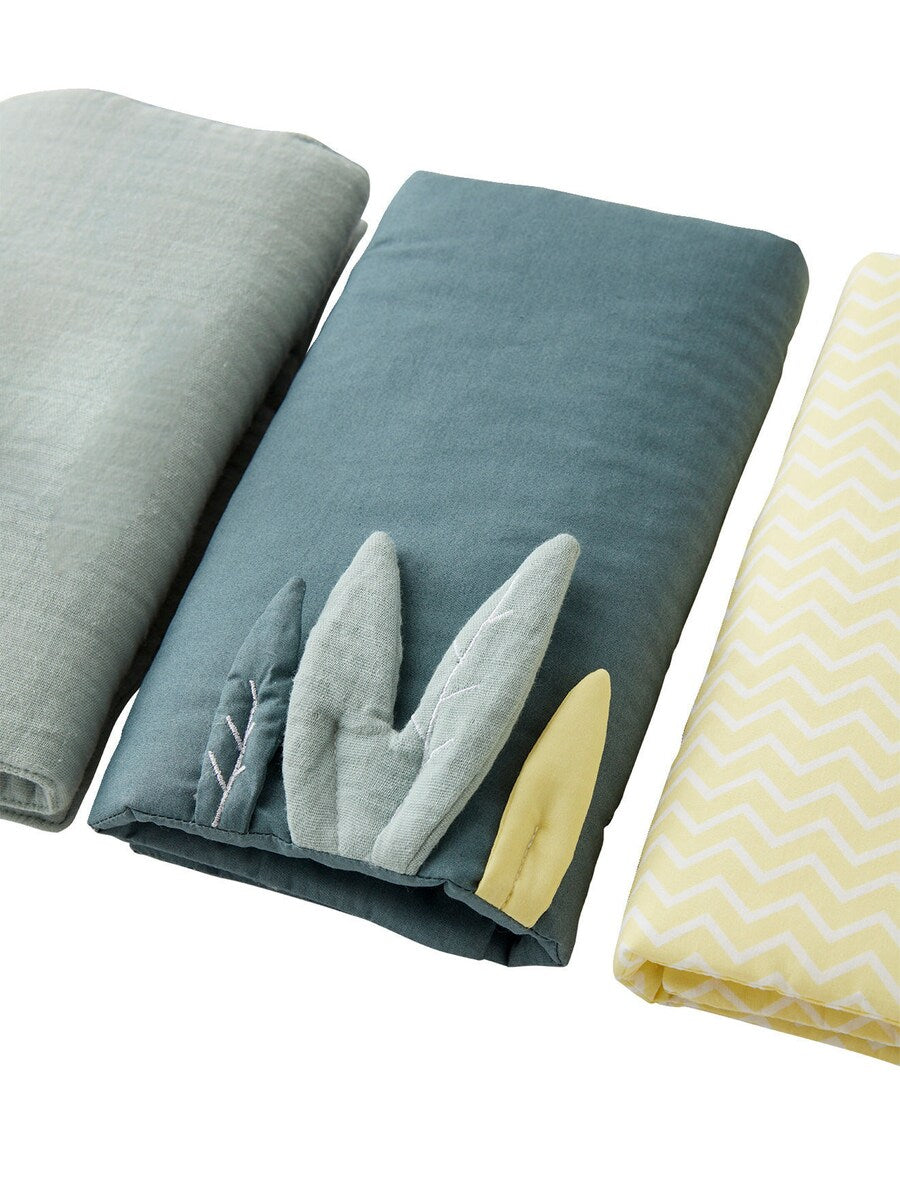 Montert Sengebeskytter MINZHASE bomull 26x38 cm 10 puter i babybed