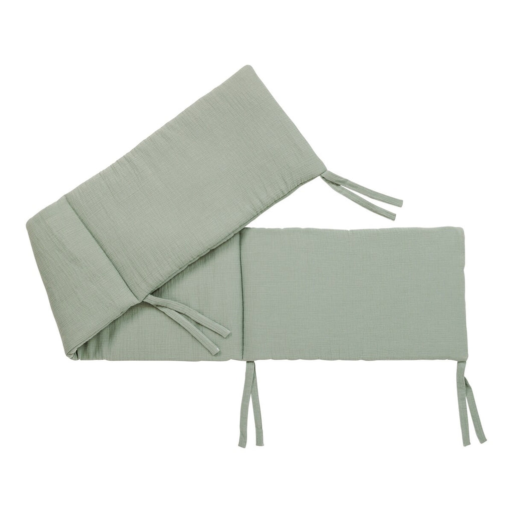 Sengebeskytter musselin 34x180 cm bomull foldet