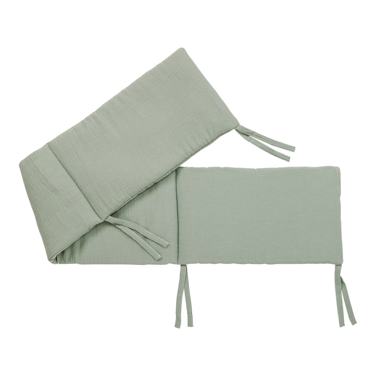 Sengebeskytter musselin 34x180 cm bomull foldet