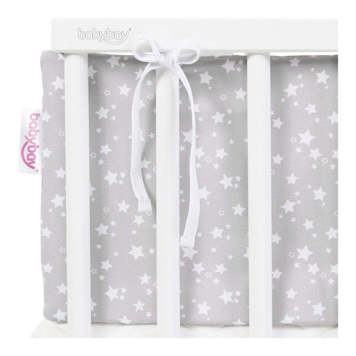 Sengebeskytter piqué for bedside-seng Maxi 166x25 cm - babybay