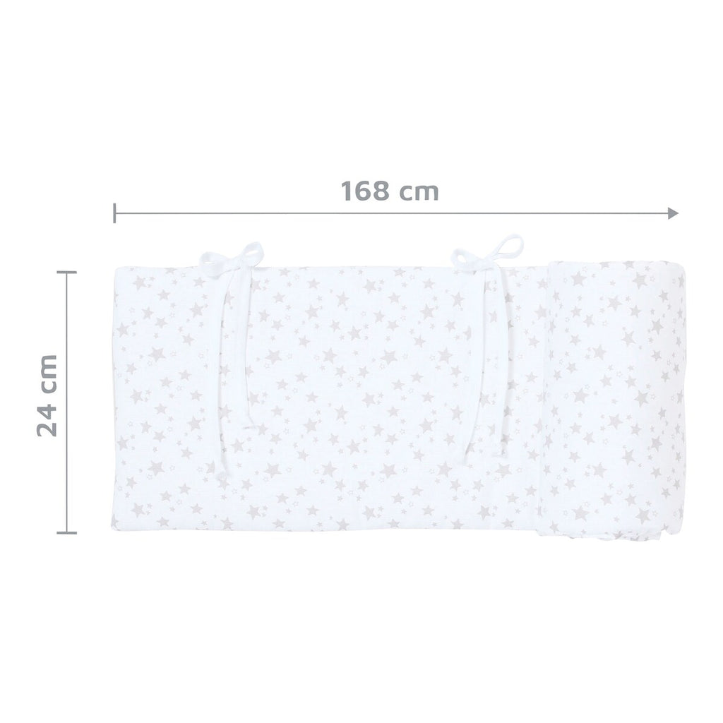 Sengebeskytter piqué for bedside-seng Maxi 166x25 cm - babybay