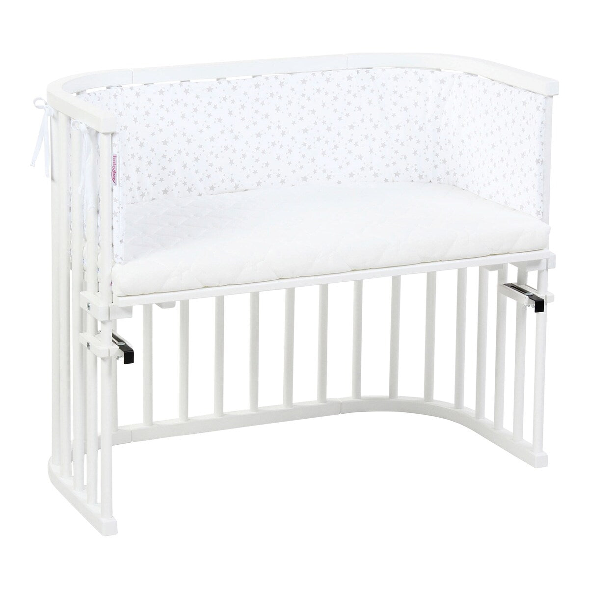 Sengebeskytter piqué for bedside-seng Maxi 166x25 cm - babybay