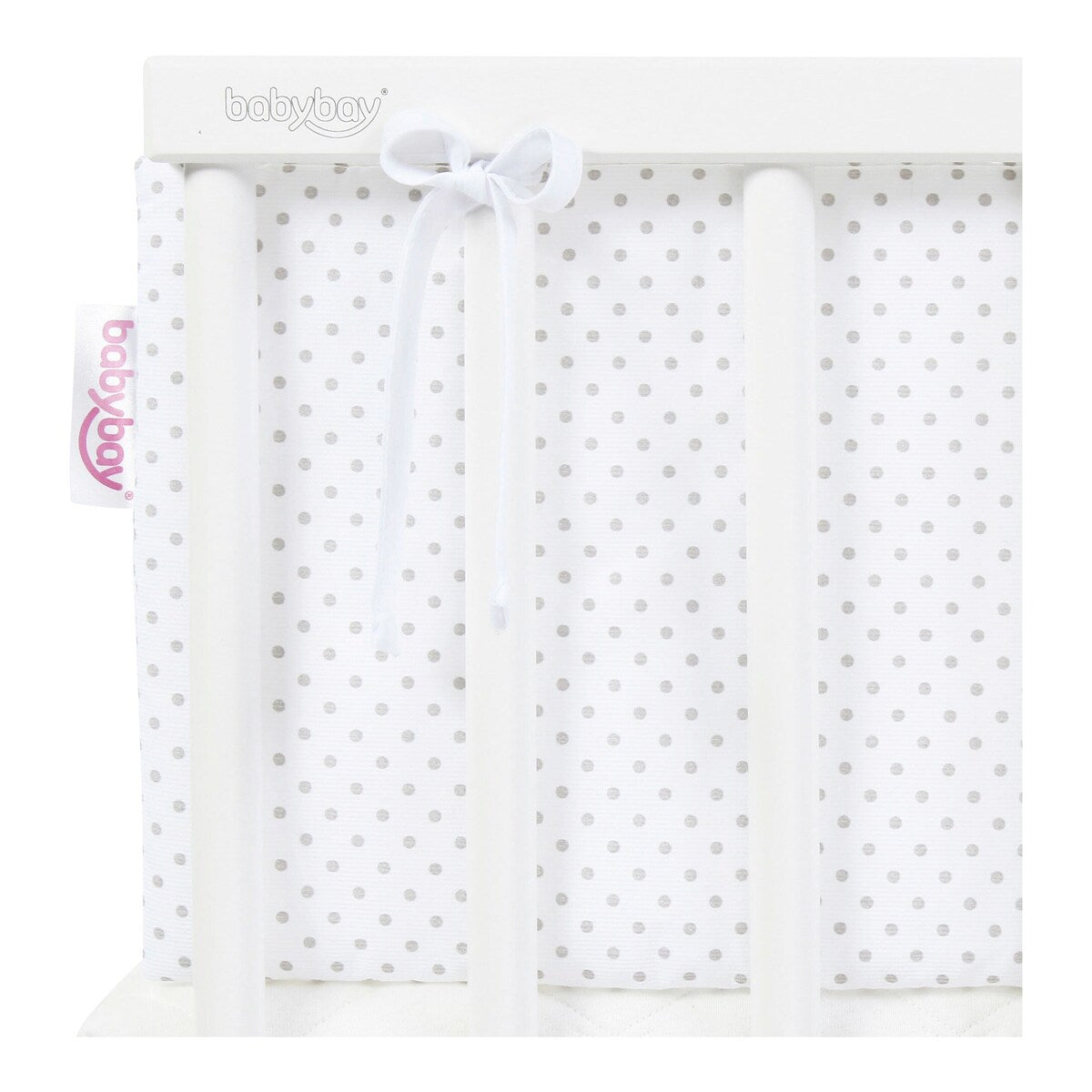 Sengebeskytter piqué for bedside-seng Maxi 166x25 cm - babybay