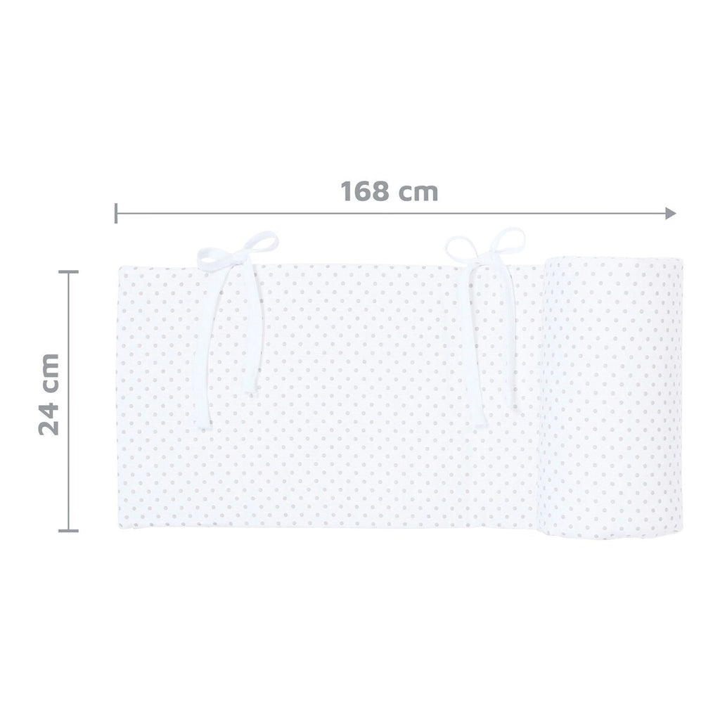 Sengebeskytter piqué for bedside-seng Maxi 166x25 cm - babybay
