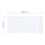 Sengebeskytter piqué for bedside-seng Maxi 166x25 cm - babybay